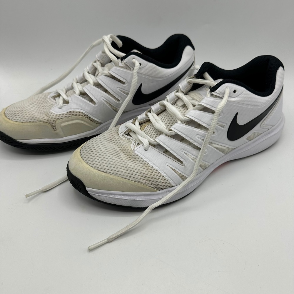 Nike Air Zoom Prestige Mens Size 11 White Red Sneaker AA8020-106 Pickle Ball